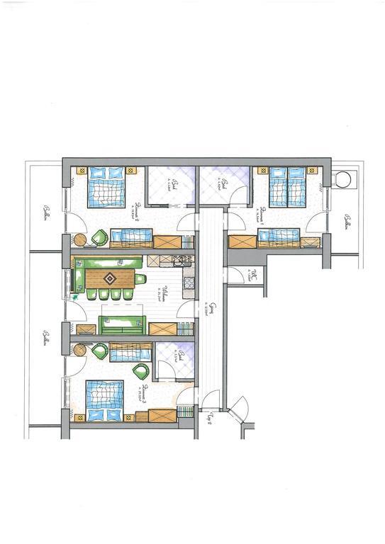 Aparthotel Hohe Bruecke Миттерзилль Номер фото