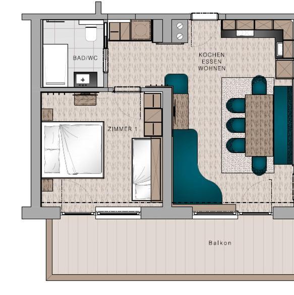 Aparthotel Hohe Bruecke Миттерзилль Экстерьер фото